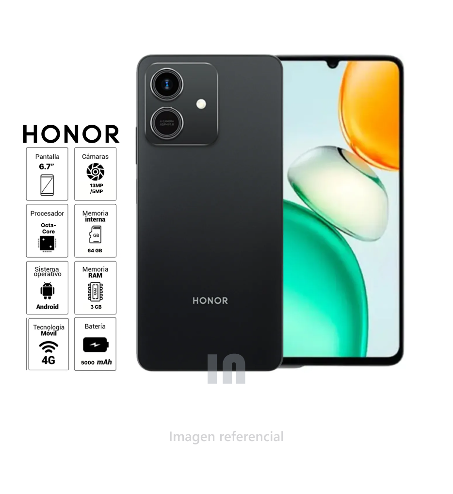 HONOR Play 10 – 3GB RAM, 64GB ROM, Cámara 13MP y Batería 5000 mAh (Negro)