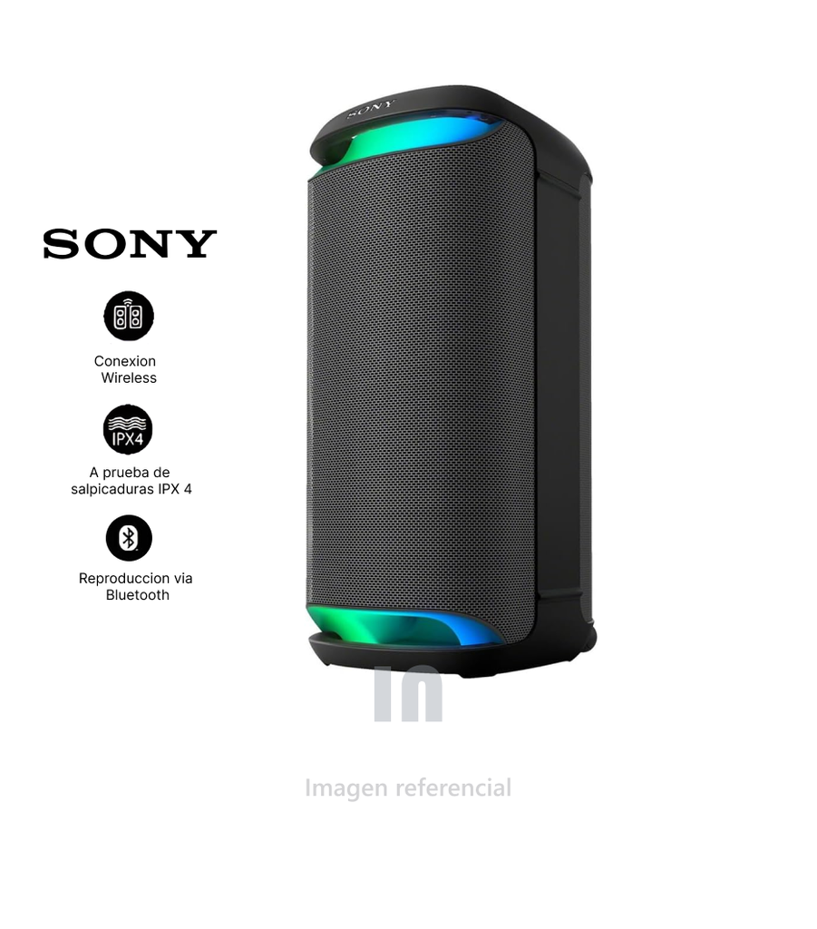 PARLANTE SONY SRS-XV800/B DURA HASTA 25 HORAS DE BATERIA
