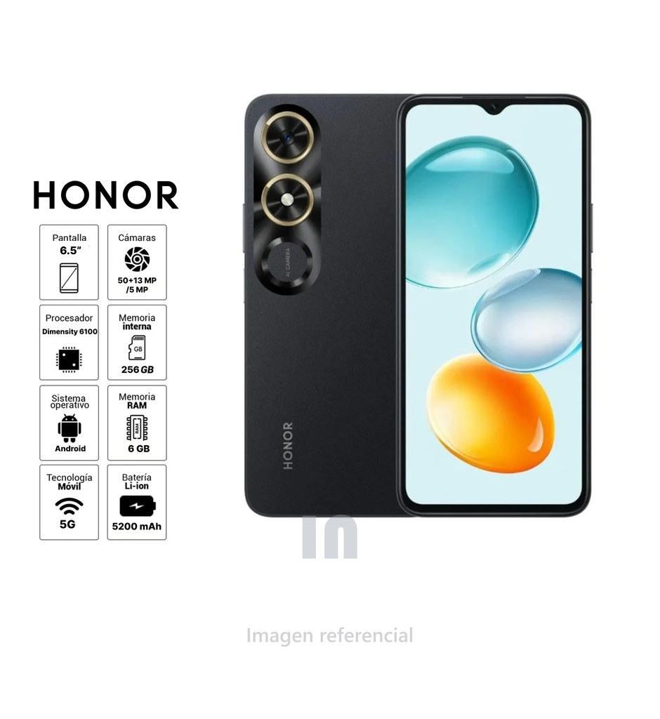Honor Play 9C – 6GB RAM, 256GB ROM, Dimensity 6100, Pantalla 6.56” y Batería 5200 mAh
