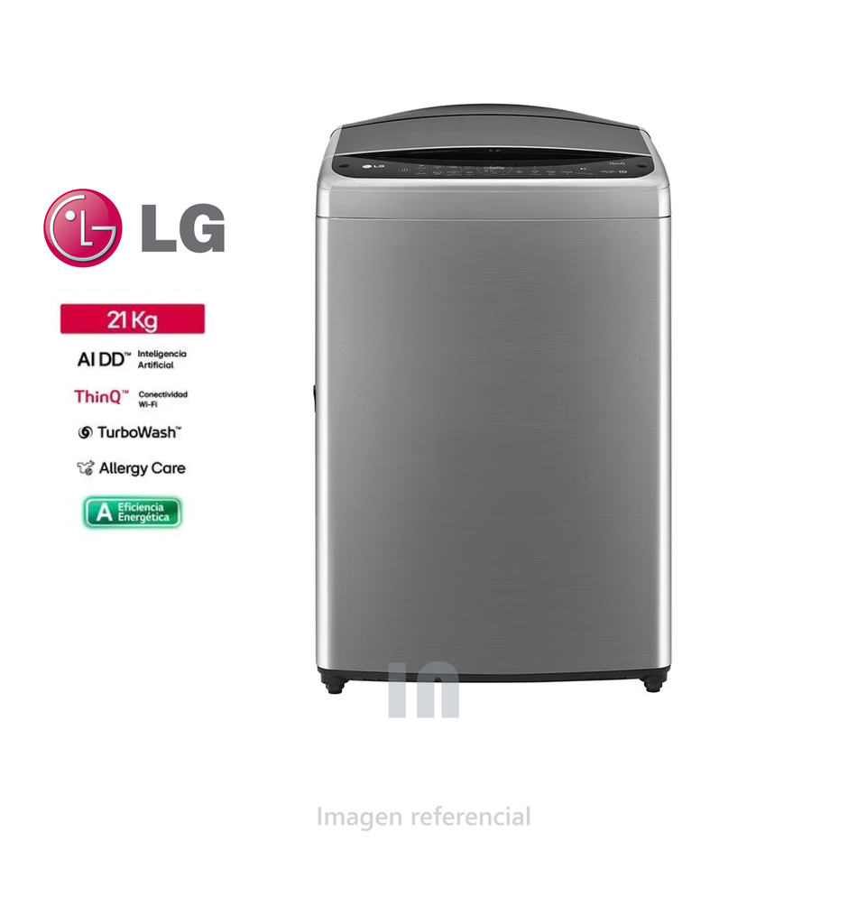Lavadora Automática LG WT21VV6 21K Gris