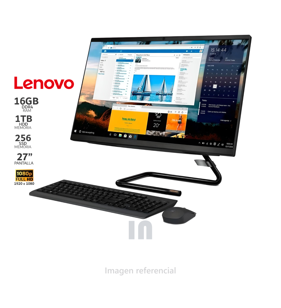 All-in-One Lenovo IdeaCentre A3i, 27”, FHD IPS, Intel Core i7-10700T 2.00GHz.