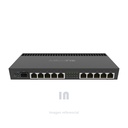MIKROTIK ROUTERBOAR RB4011IGS RM 10 X GIGABIT CON CPU DE CUATRO NÚCLEOS A 1.4GHZ, 1GB DE RAM, CAJA SFP 10GBPS Y CAJA DE ESCRITORIO CON OREJAS DE RACK.