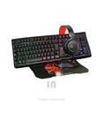 COMBO GAMER HALION 4 EN 1 PANTRO HA-880C TECLADO AUDÍFONOS MOUSE PAD MOUSE-ILUMINACIÓN RGB-TECLADO Y MOUSE CABLEADO -CONECTOR RGB VIDA UTIL MAS DE 7 MILLONES DE PULSACIONES EN ANBOS