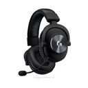 Logitech G Pro X - Auriculares de diadema para videojuegos, con tecnología de voz azul, color negro,Longitud del cable de PC: 2 m