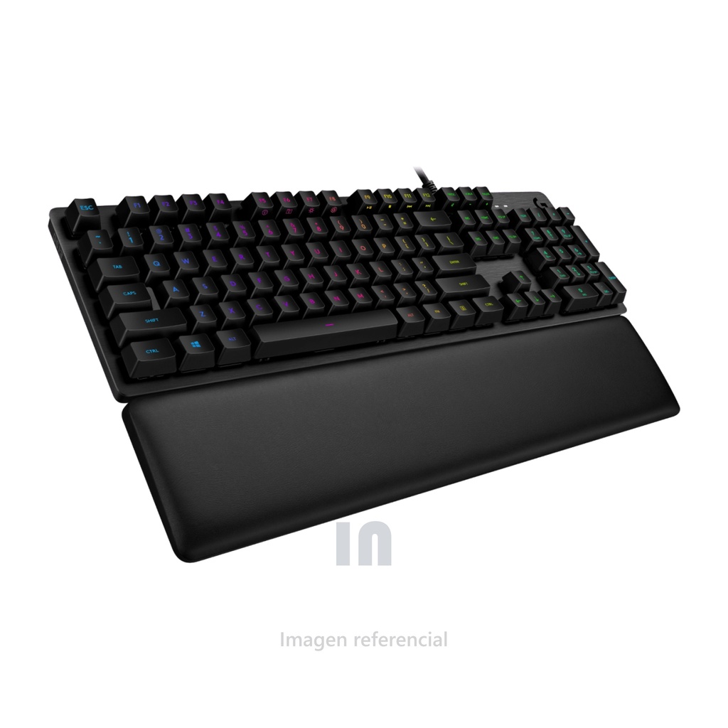 Teclado Mecánico Logitech G513 Carbon RGB - Carcasa de Aluminio, LIGHTSYNC RGB, Interruptores GX, Espuma Viscoelástica, Activación 1.9 mm