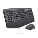 Teclado y Mouse Logitech MK850 Wireless, Conectividad USB, Alcance 10 m, Diseño Ergonómico, Funciona con Pilas AA – Black