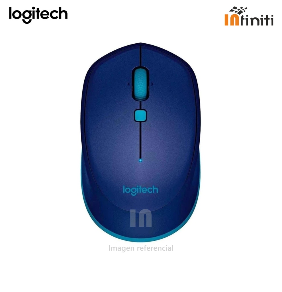 Mouse óptico inalámbrico logitech m535, 1000 dpi, láser, bluetooth, AZUL. utiliza 1 pila aa, alcance hasta 10 metros