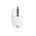 GAMING MOUSE G203 LIGHTSYNC, Formato de datos USB- 16 bits/eje VELOCIDAD 1.000 Hz (1 ms), Microprocesador ARM de 32 bits, Iluminación RGB LIGHTSYNC, Resolución 200 ? 8.000 dpi. COLOR BLANCO.