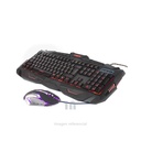 KIT GAMER TECLADO Y MOUSE HALION DRACO HA-518C, CON LUCES RGB, TECLADO DE TIPO MENBRANA.