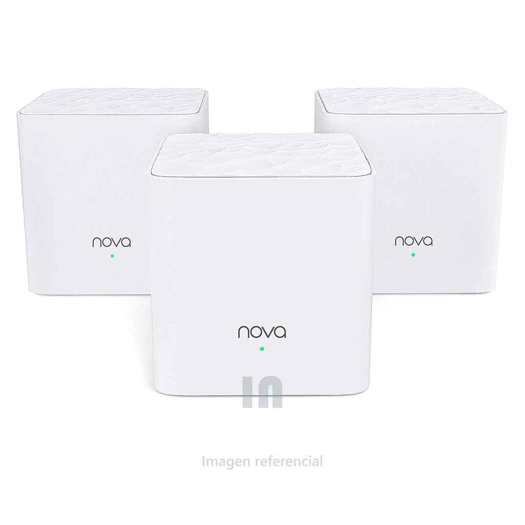 ROUTER INALAMBRICO TENDA, RED WIFI MESH No MW3 3 PACK 300M, COLOR BLANCO.