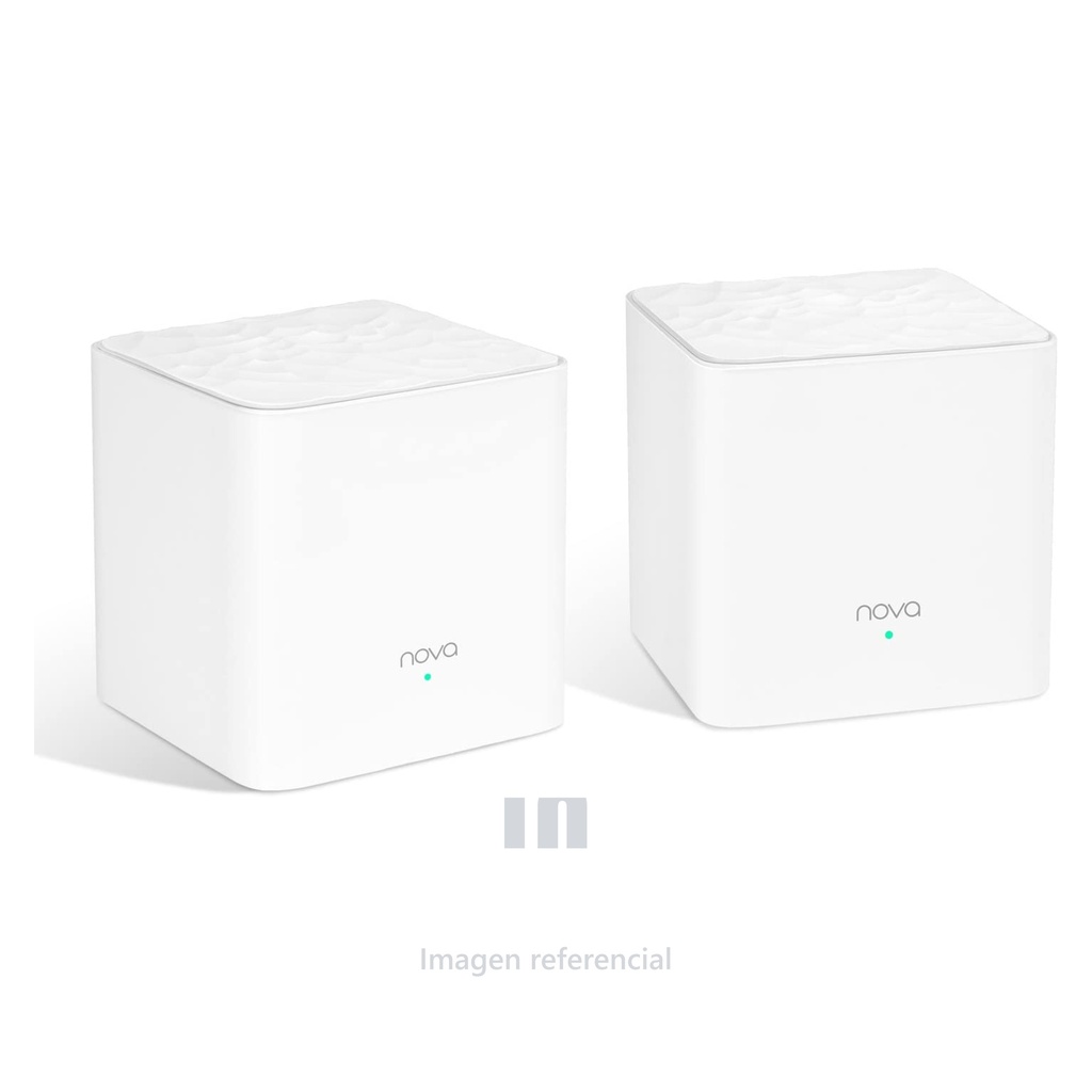 ROUTER INALAMBRICO TENDA, RED WIFI MESH No MW3 2 PACK 300M, COLOR BLANCO