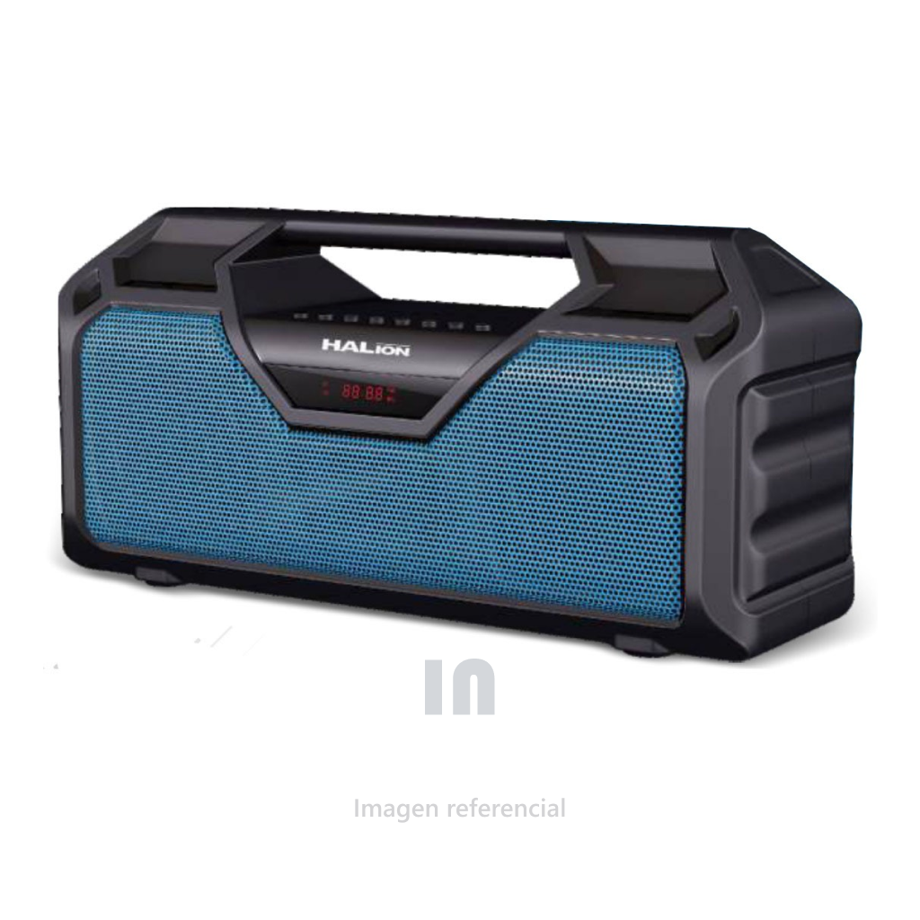 PARLANTE BLUETOOTH HA-R38 HALION AZUL POWER DE 60W.
