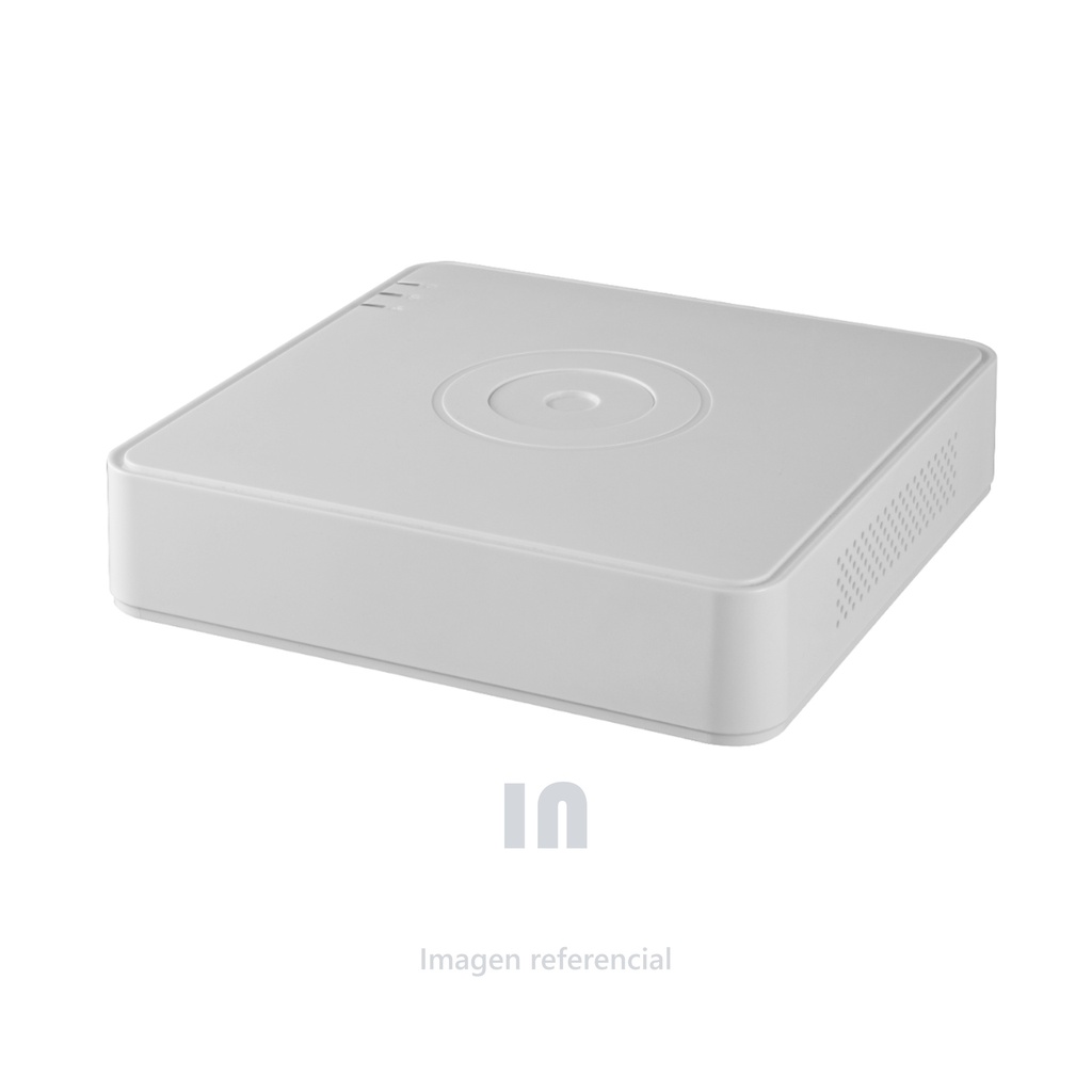 Grabador Dvr 4 Canales HIKVISION DS-7104HGHI-F1 4 TURBO HD DVR /AHD /ANALOG., 1080P COLOR BLANCO