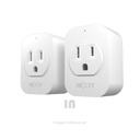 NEXXT HOME - ENCHUFE INTELIGENTE WI-FI 2 PACK(2 UNI), SMART WI-FI PLUG , APLICACIÓN COMPATIBLE IOS Y ANDROID,120V-240VCA, 50/60Hz, 1250W de potencia máxima