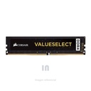 MEMORIA RAM CORSAIR, VALUESELECT 4GB, DDR4, 2666 MHZ, PC4-21300, CL-18, 1.2V.