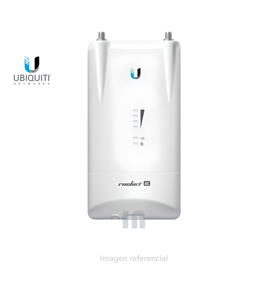 ACCESS POINT ROCKET M5 AC LITE DE 5.8 GHZ AIRMAX AC BASESTATION R5AC-LITE, POTENCIA DE RADIO 27DBI.