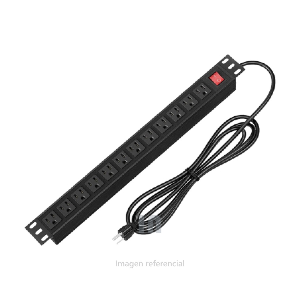 PROTECTOR DE SOBRETENCIONES RACKEABLE NEXXT, MODELO PCRRMH00815A2PE O AW221NXT56, DE 220V 15A, CON 8 SALIDAS.