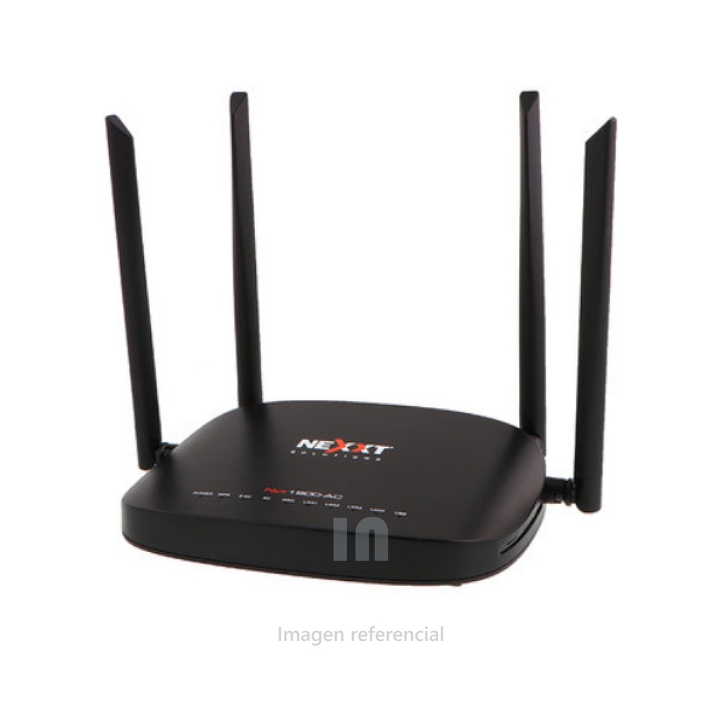 ROUTER WiFi Nexxt NYX1900-AC – Inalámbrico AC, Doble Banda, 1900Mbps, 5 Puertos Gigabit, Programación Inteligente