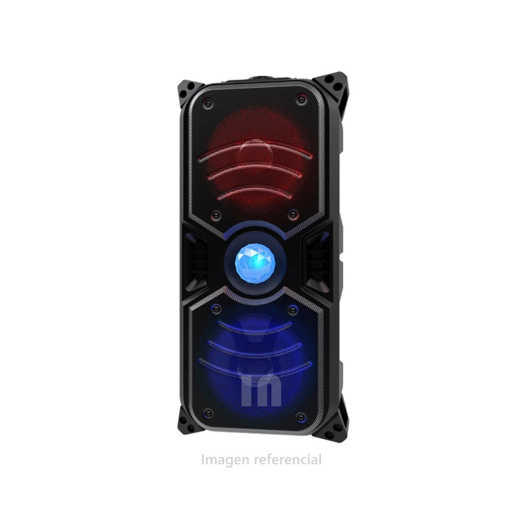 PARLANTE XTECH, XTS-702, 6.5 PULGADAS, BLUETOOTH, ILUMINACIÓN LED, PUERTOS USB, MICROSD Y AUXILIAR DE 3,5MM FLUIDA DE DIVERSAS FUENTES DE AUDIO, BATERÍA INTEGRADA RECARGABLE, MICRÓFONO CON CABLE DE PRIMERA CALIDAD PARA ENTRETENIMIENTO CON KARAOKE.