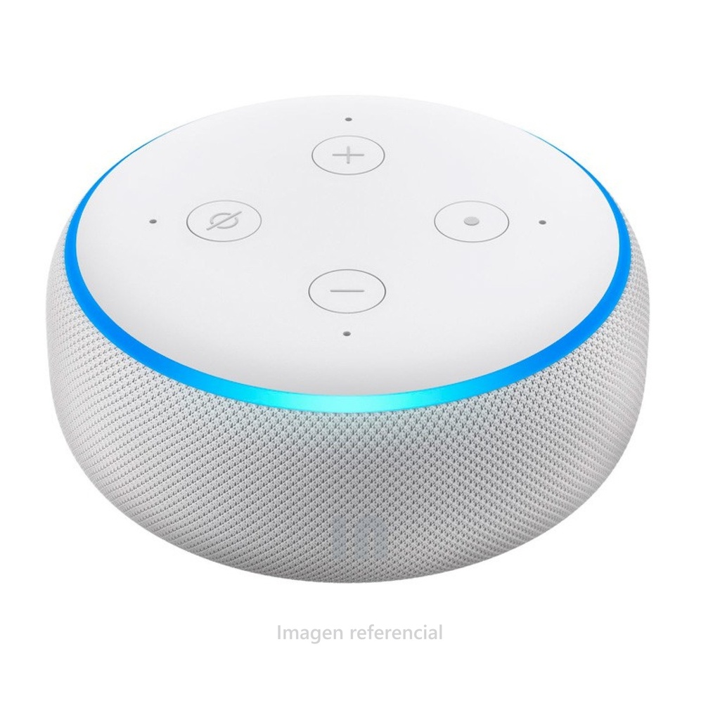 PARLANTE INTELIGENTE AMAZON ALEXA ECHO DOT 3RA GENERACIÓN, WIFI 2.4GHZ - 5GHZ, BLUETOOTH, 3.5MM.