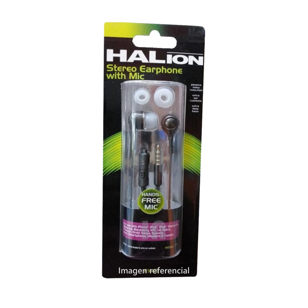 AUDIFONOS MP3 HALION FX45, BLANCO AROMATICO.