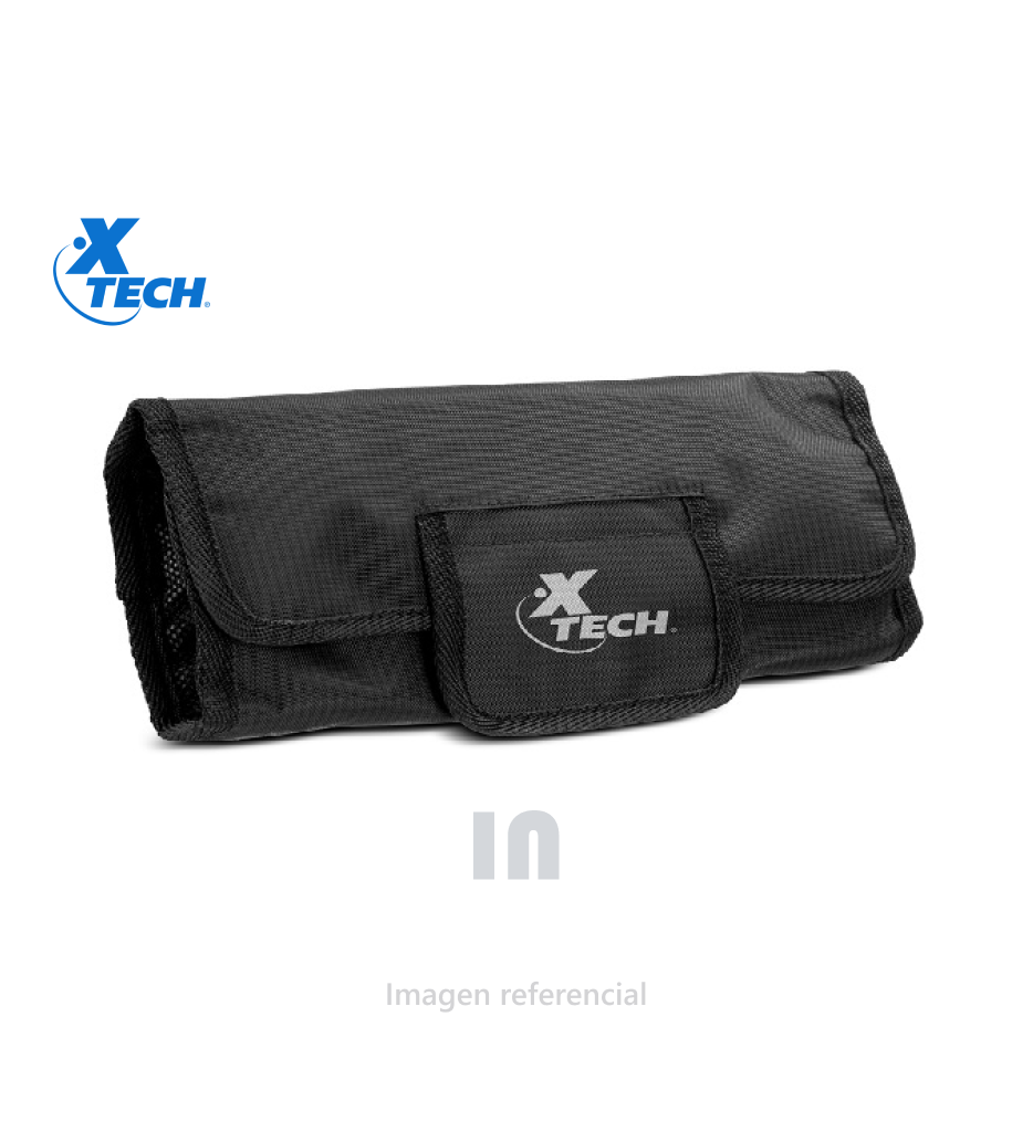 ESTUCHE PARA ACCESORIOS XTCH XTB-050, MATERIAL POLIESTER, COLOR NEGRO