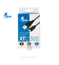 CABLE USB XTC322 DE USB 2.0 A MICRO UBS 1.8M, NEGRO.