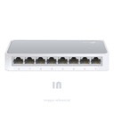 SWITCH TP-LINK TL-SF1008D, 8 PUERTOS RJ-45 10/100 MBPS, AUTOVOLTAJE, PRESENTACIÓN EN CAJA.