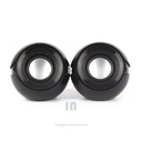 PARLANTE USB 2.0 HA-S12 HALION, COLOR NEGRO.
