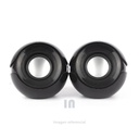 PARLANTE USB 2.0 HA-S12 HALION, COLOR NEGRO.