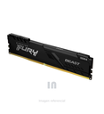 MEMORIA RAM KINGSTON FURY BEAST, 16GB, DDR4, 2666 MHZ, PC4-21300, CL16, 1.2V, NEGRO.