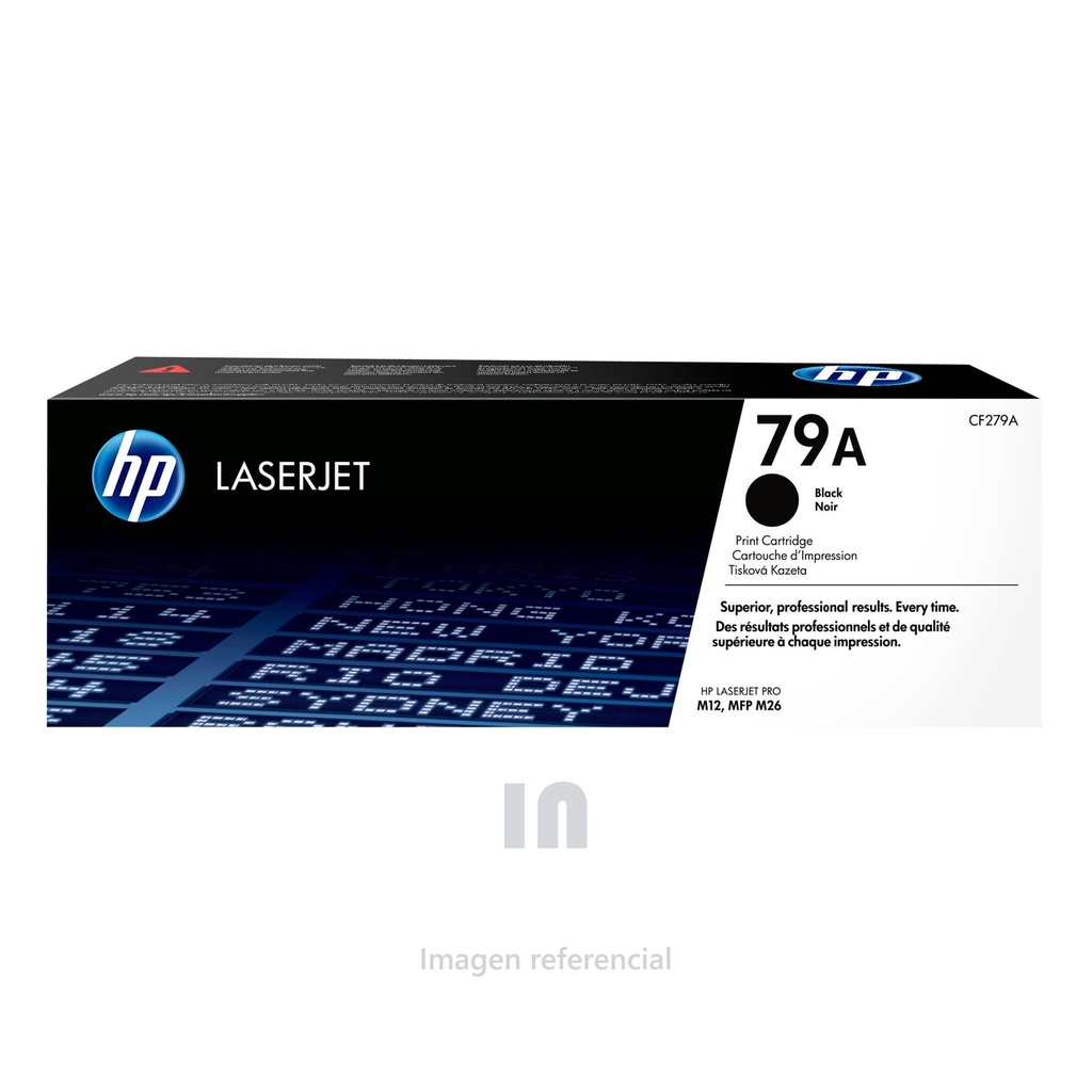 Tóner HP LaserJet 79A CF279A, Cartucho Negro para Impresoras HP LaserJet, Rendimiento Aproximado 1,000 Páginas