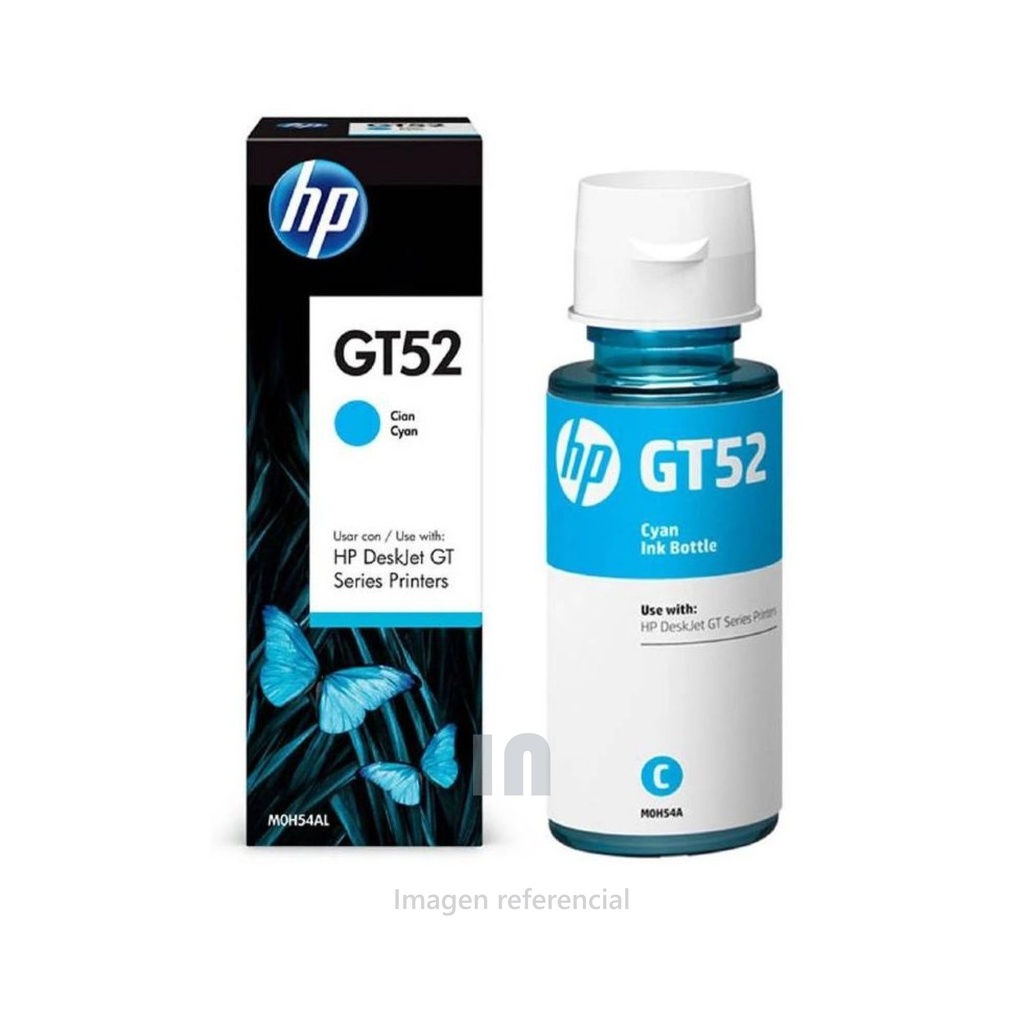 Botella Tinta HP Original Bottle GT52 Cyan 70ml.