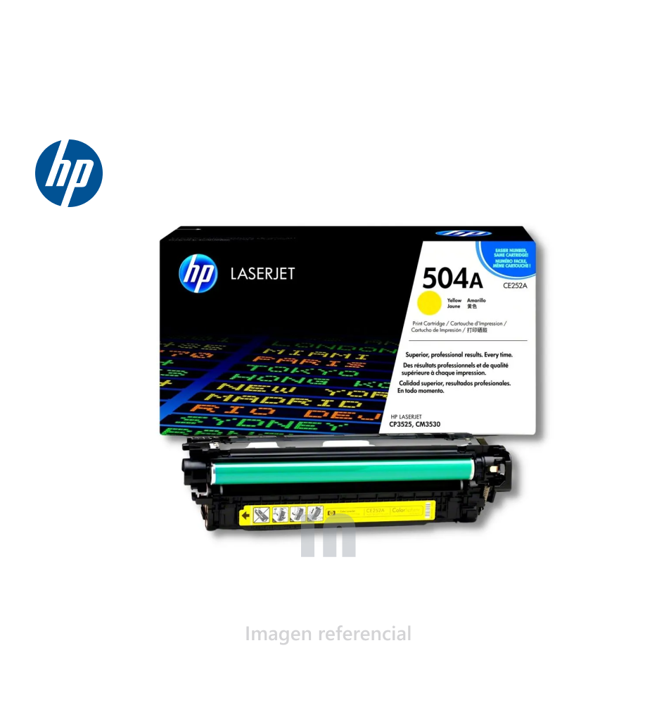 TONER HP LASERJET 504A AMARILLO CE252A