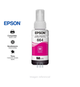 BOTELLA DE TINTA EPSON T664320,COLOR MAGENTA, 70ml. PARA L200