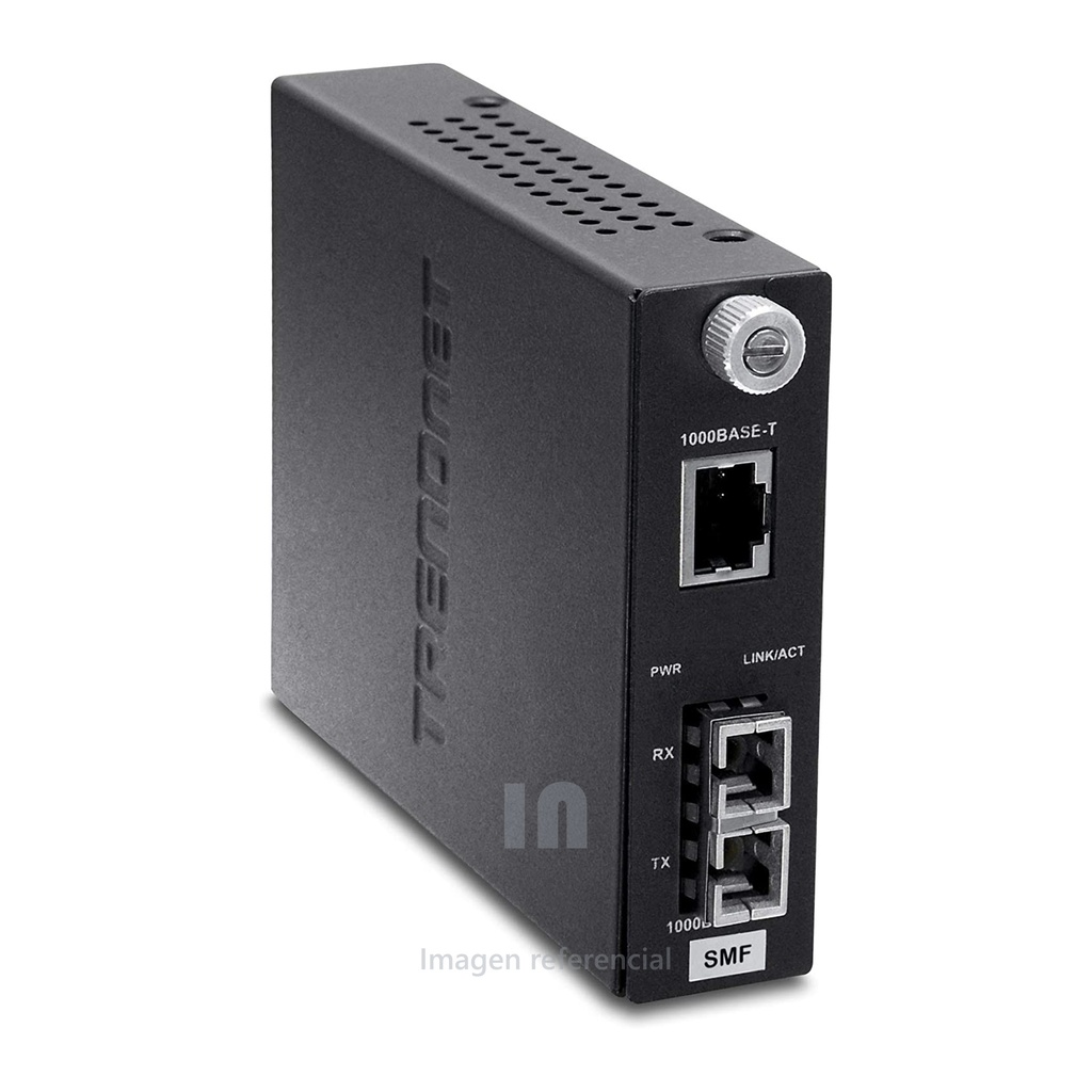 CONVERTIDOR TRENDNET TFC-1000S20 Compatible con IEEE 1000Base-T y 1000Base-LX Un puerto RJ-45 1000Base-T Un puerto 1000Base-LX,Velocidad Para montaje en pared.
