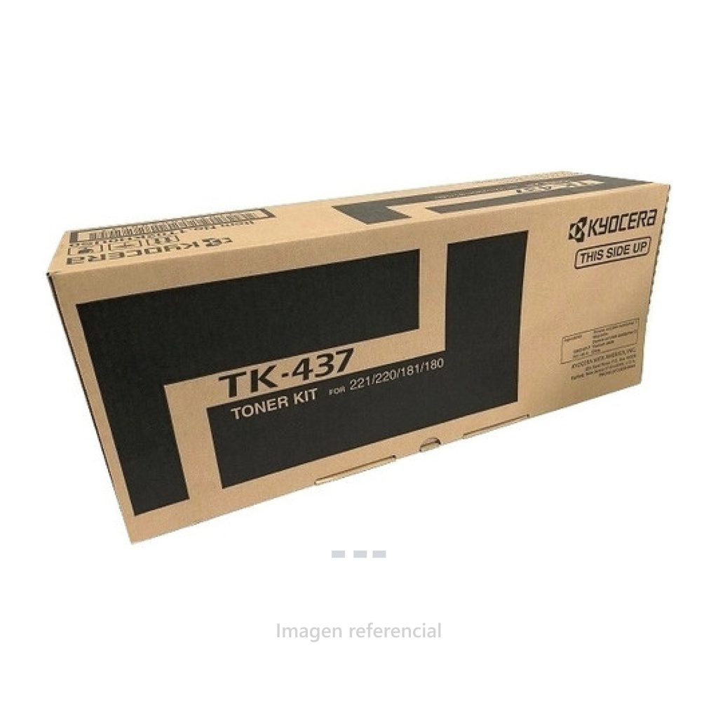 TONERT KIT KIOSERA TASKALFA 221 TK-437 15K NEGRO