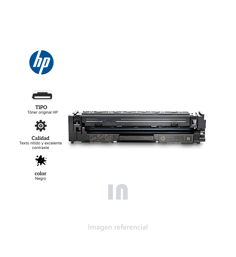Tóner HP LaserJet 128A CE320A, Cartucho Negro para Impresoras HP CM1415 / CP1525, Rendimiento 2,000 Páginas