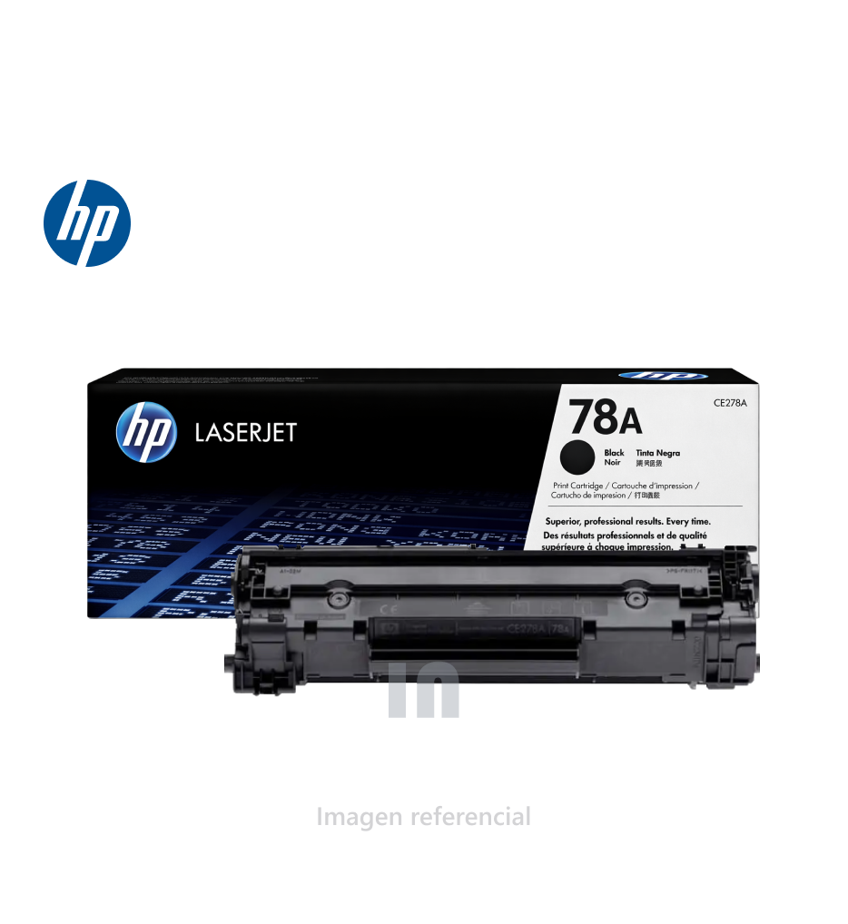 TONER HP 78A LASERJET, COLOR NEGRO CE278A