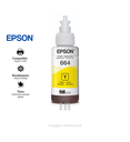 BOTELLA DE TINTA EPSON T664420,COLOR AMARILLO 70ML. PARA L200