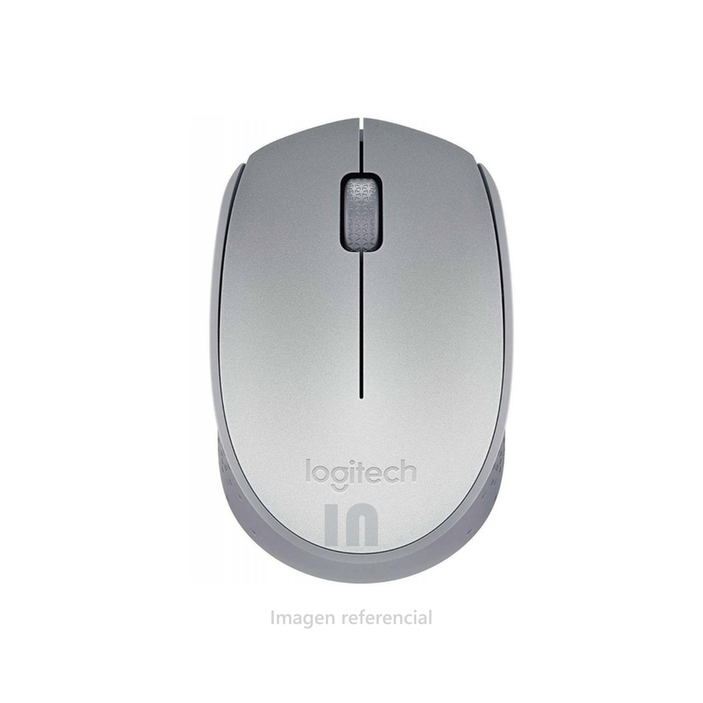 Mouse óptico inalámbrico logitech m170, ambidiestro, receptor usb, 2.4 ghz, GRAY