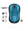 Mouse optico inalmbrico logitech m185, 1000 dpi, receptor usb, 2.4ghz, color BLUE