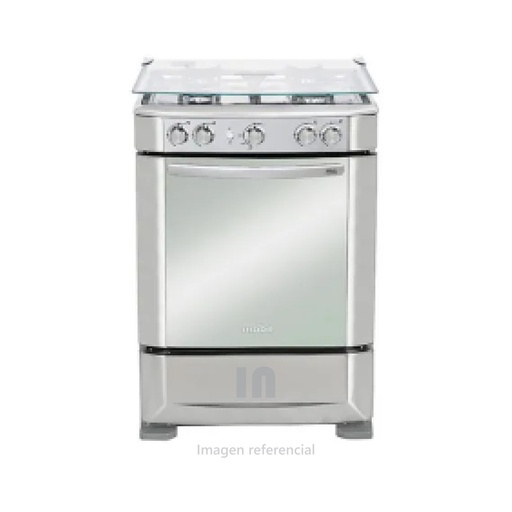 Cocina a Gas Mabe CMP6030FX0 – 4 Hornillas, Encendido Eléctrico y Parrillas de Hierro Fundido