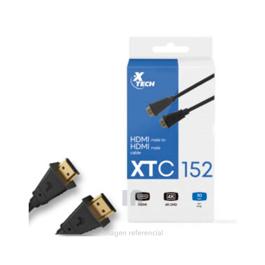 Cable HDMI Xtech XTC-152, cable digital para audio y video, hdmi macho a macho, 3m de longitud.