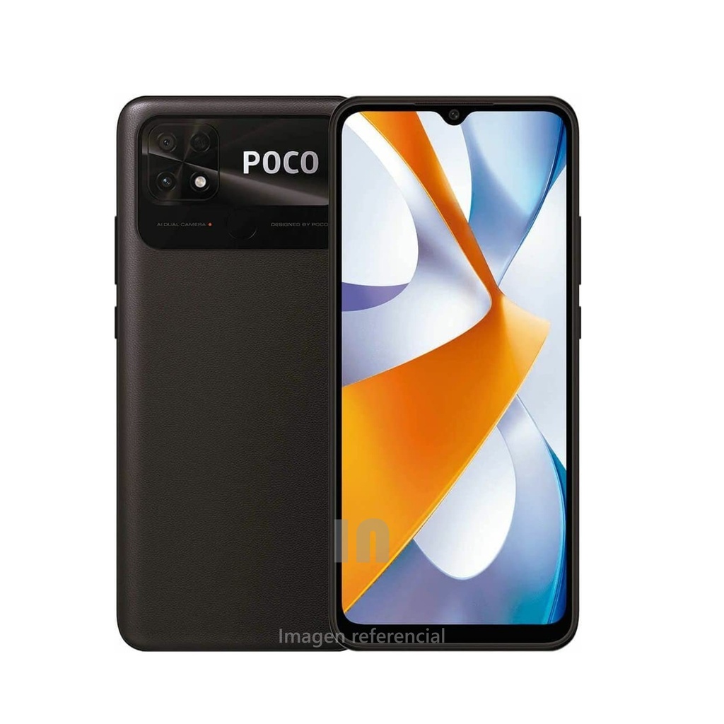 Smartphone Xiaomi poco c40 (220333QPG), pantalla de 6.71 pulg 60hz ips-lcd, procesador JLQ JR10 Ocho núcleos, hasta 2,0 GHz, memoria ram de 4gb, rom de 64gb, cámara posterior 13mp, 2mp, frontal 13mp, batería de 6000 mAh 18w, power black.