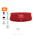 Altavoz bluetooth JBL Charge 5 30W, resistente al agua IP67, 20 horas máximo, batería 7500 mAh, función TWS, carga USB-C, rojo.