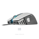 Mouse Gamer Corsair (CH-9309111-NA) fps m65 rgb elite ajustable, marco de aluminio, sensor óptico de 18000 DPI, 8 botones programables, Blanco.