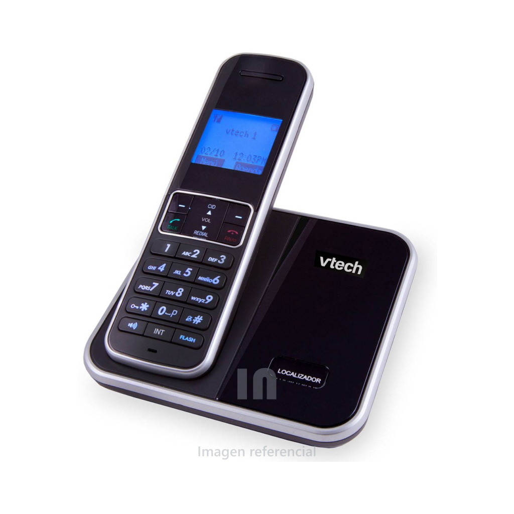 TELÉFONO DIGITAL INALÁMBRICO VTECH VT405, 2.4 GHZ, ALTAVOZ, PANTALLA ILUMINADA.