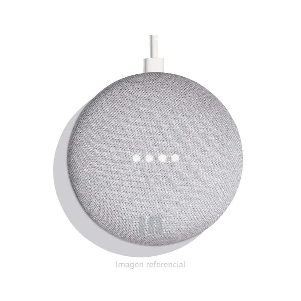 GOOGLE- PARLANTE INTELIGENTE CON GOOGLE ASSISTANT, CON EMPAQUE EN ESPAÑOL. COLOR GRIS.