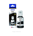 BOTELLA DE TINTA EPSON 504 NEGRO, T504120, 127ML, PARA IMPRESORAS EPSON L4160.